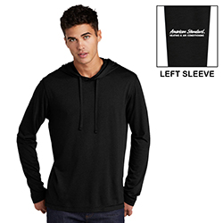 AS MENS TRI-BLEND WICKING LONG SLEEVE HOODIE