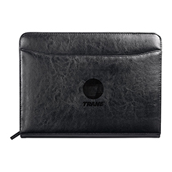 TC LEATHER ZIPPERED PADFOLIO