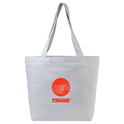 RECYCLED COTTON TOTE WITH ZIPPER