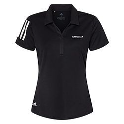 LADIES ADIDAS FLOATING 3-STRIPES POLO