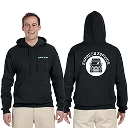 BLUE TRACK HOODED SWEATSHIRTS