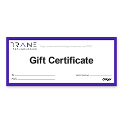 TRANE TECHNOLOGIES GIFT CERTIFICATE